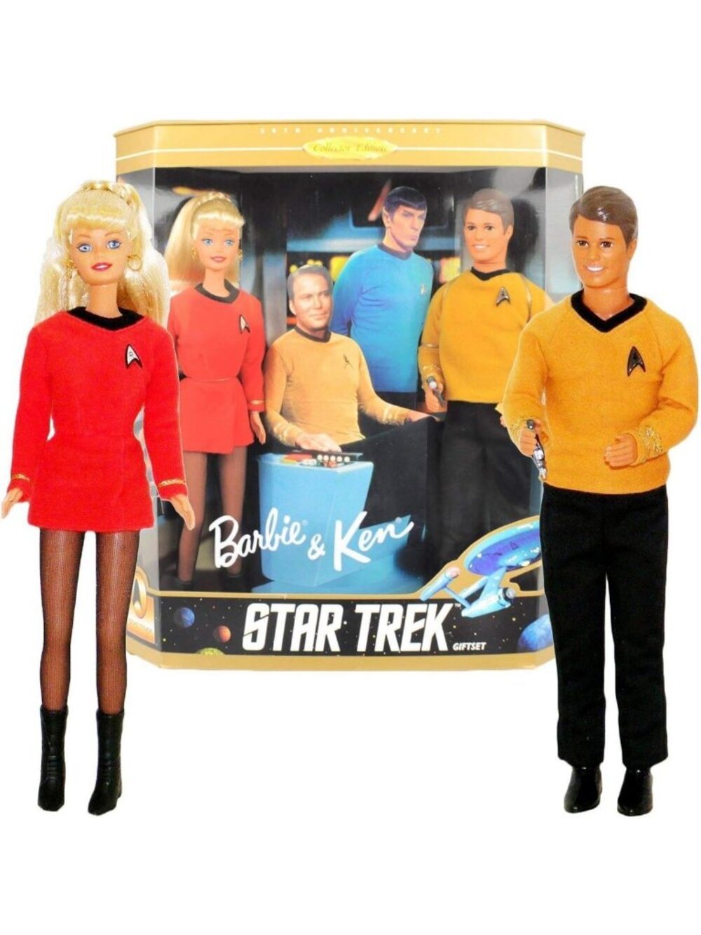 Collector's Edition Star Trek Gift Set - Barbie & Ken 30th Anniversary Dolls